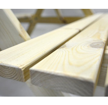 Zahradní sestava stůl s lavicemi dřevěná PIKNIK 160 cm přírodní-thumb-3