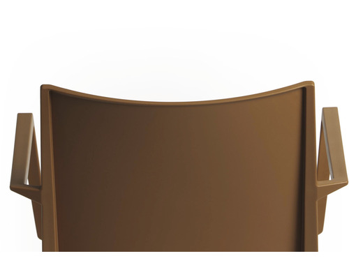 Detailní pohled na opěradlo a područky židle