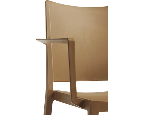 Detail plastové zahradní židle