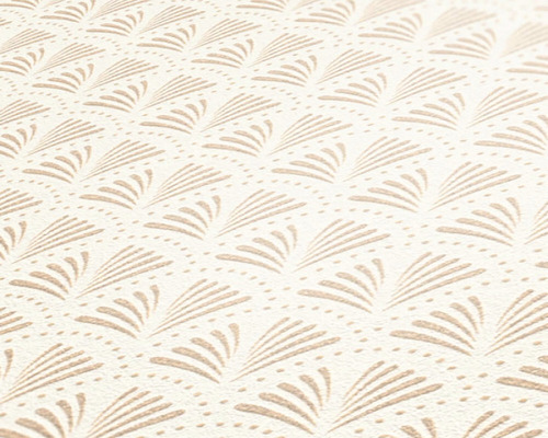 Detail tapety s lineárním vzorem vějíře