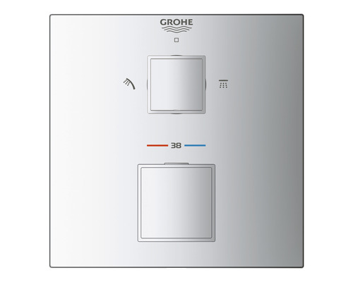 Podomítková termostatická sprchová baterie GROHE Grohtherm Cube chrom 24154000