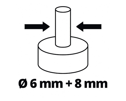 Symbolický obrázek pro průměr vrtáku šest milimetrů plus osm milimetrů