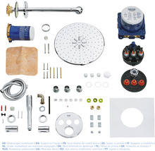 Komponenty sprchového systému Grohe Rainshower