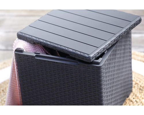 Úložný box s pleteným designem a víkem