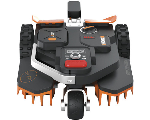 Robotická sekačka Worx zepředu