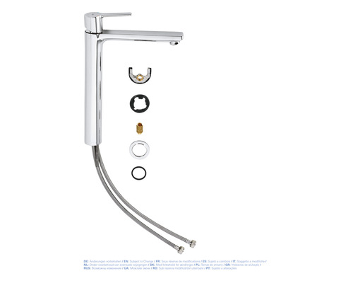 Umyvadlová baterie s montážním příslušenstvím