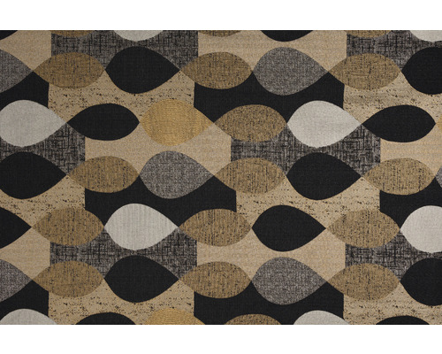 Dekorativní látka s abstraktním vzorem tvarů slz a čtverců