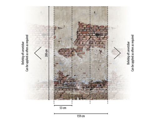 Fototapeta s motivem zdiva a rozměry