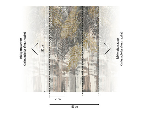 Fototapeta s motivem palmy a rozměry