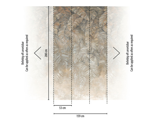 Foto tapeta s motivem listů a rozměry