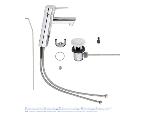 Umyvadlová baterie s příslušenstvím
