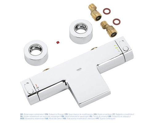 Baterie Grohe s etážkami a rozetami