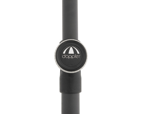 Logo Doppler na slunečníku