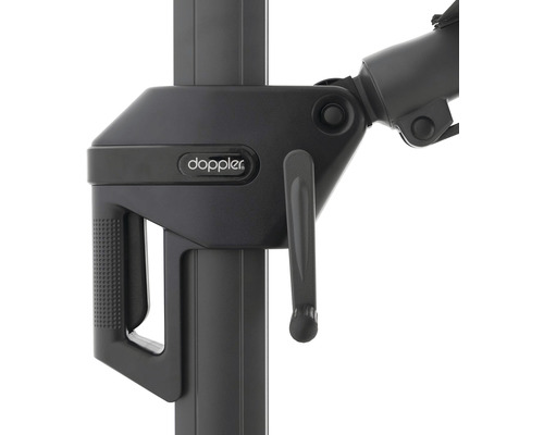 Logo Doppler na slunečníku