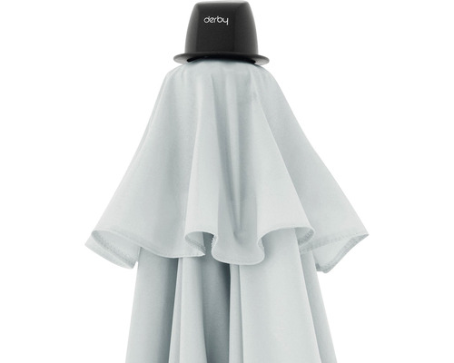 Zavřený slunečník s logem Derby