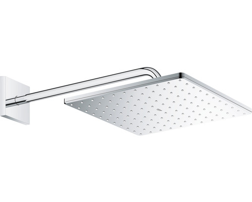 Čtvercová sprchová hlavice pro montáž na stěnu