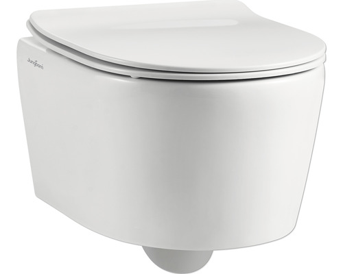 Závěsné WC s hlubokým splachováním z sanitární keramiky s oplachovacím kruhem