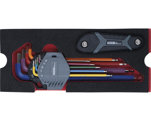 Sada zahnutých šroubováků WGB v kufříku