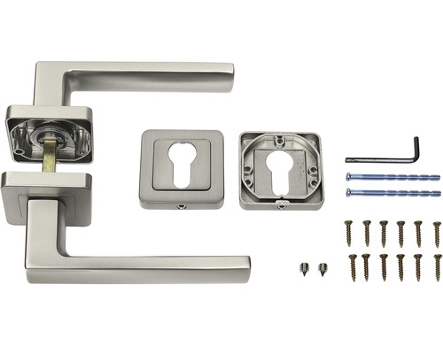 Souprava kliky dveří s upevňovacím materiálem