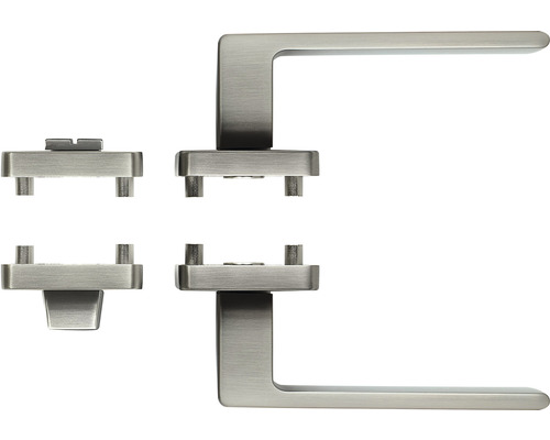 Sada kliky ke dveřím se čtyřhranným kolíkem a upevňovacím materiálem