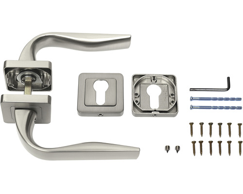 Sada kliky ke dveřím s upevňovacím materiálem