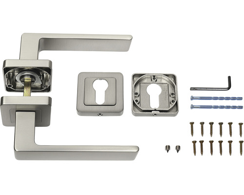 Sada kliky ke dveřím s upevňovacím materiálem