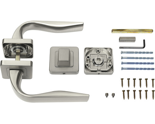 Sada kliky ke dveřím s montážním příslušenstvím