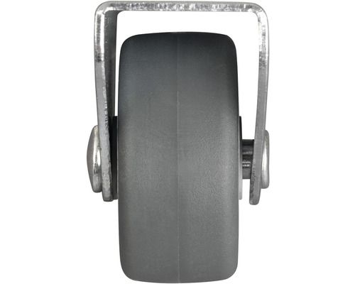 Otočné kolečko s šedým kolem a kovovým držákem