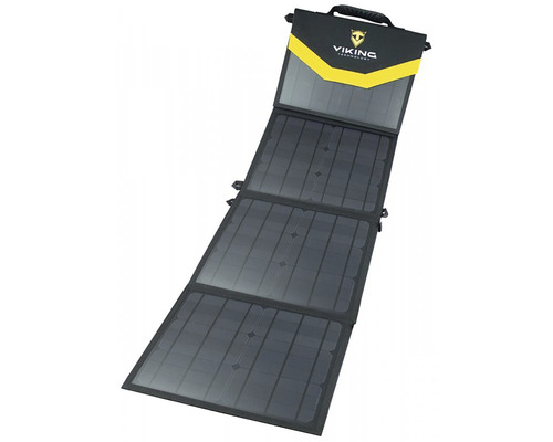 Rozložený přenosný solární panel od společnosti Viking Technology