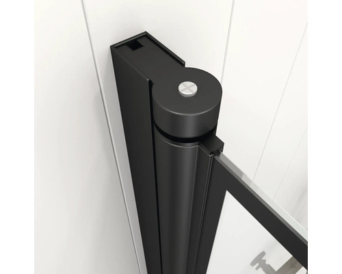 Detail sprchového kování s funkcí otočných dveří