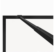 Walk In Aurlane 120 cm barva rámu černá dekor skla čiré sklo FAC216