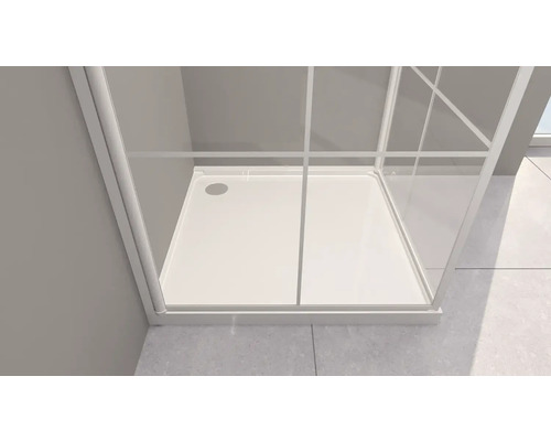 Čtvercový sprchový kout se sprchovou vaničkou