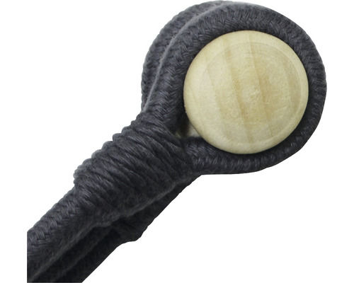 Makramé závěs na rostliny s dřevěnou koulí