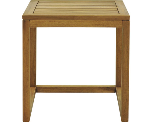 Čtvercový dřevěný odkládací stolek pro venkovní použití