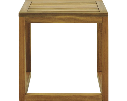 Čtvercový dřevěný odkládací stolek do zahrady