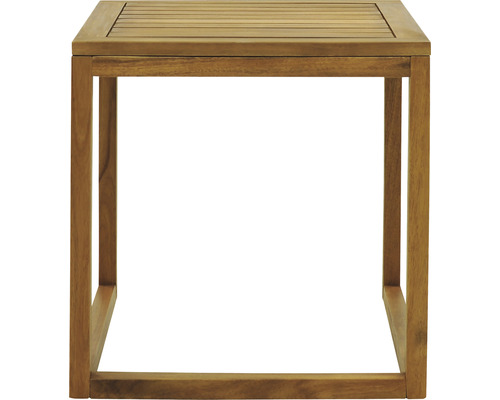 Čtvercový dřevěný stolek pro zahradu