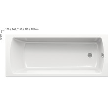 Vana RAVAK CLASSIC II 120x70 N snowwhite CC11000000