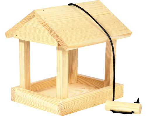 Dřevěný ptačí budka se závěsným lanem