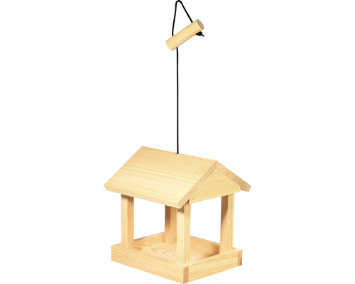 Dřevěné krmítko pro ptáky k zavěšení