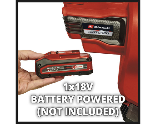 Nářadí Einhell Venturro s 18voltovou baterií, není součástí balení