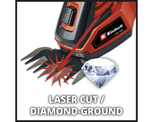 Symbolický obrázek pro laserový řez a diamantové broušení pro nůžky na živý plot