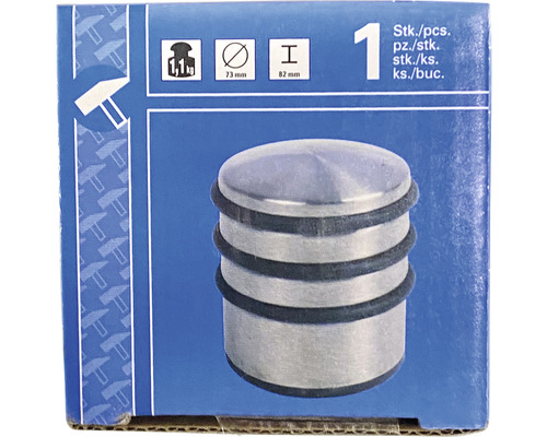 Balení dveřního dorazu s údaji o hmotnosti a rozměrech