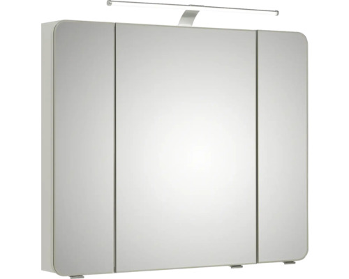 Zrcadlová skříňka se třemi dvířky a osvětlením