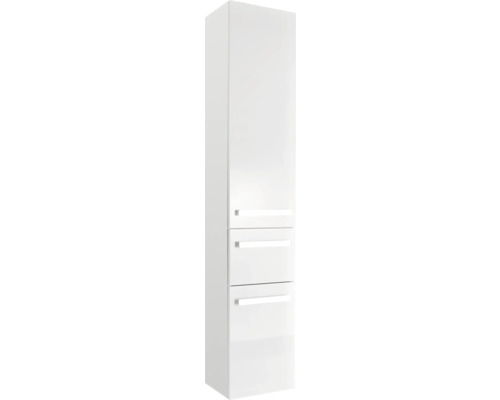 Bílá koupelnová skříňka s dvěma zásuvkami