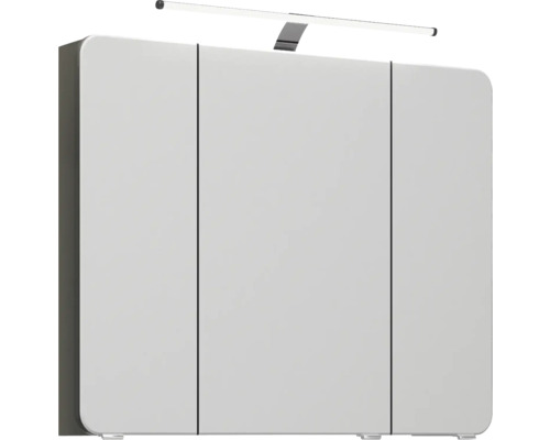 Zrcadlová skříňka se třemi dvířky a osvětlením