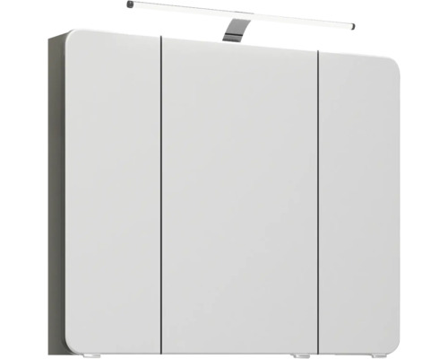 Zrcadlová skříňka se třemi dvířky a osvětlením