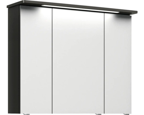 Zrcadlová skříňka se třemi dvířky a osvětlením