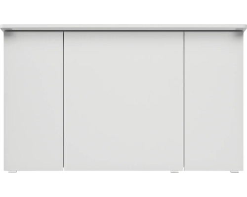 Bílá skříňka pod umyvadlo se třemi dvířky