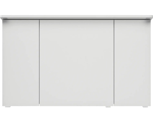 Bílá koupelnová skříňka se třemi dvířky