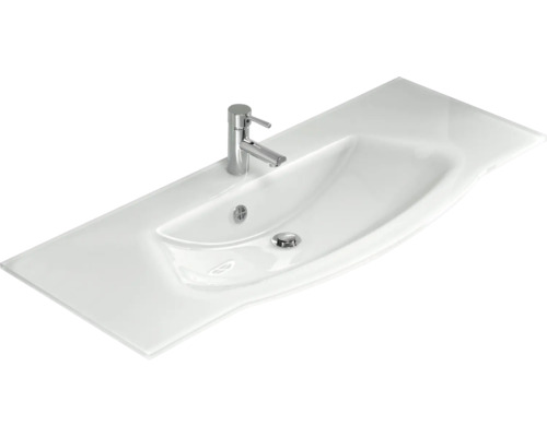 Umyvadlo na desku s baterií a odtokovou soupravou